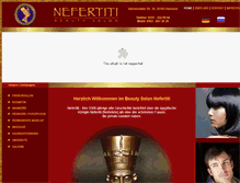 Tablet Screenshot of nefertiti-salon.de